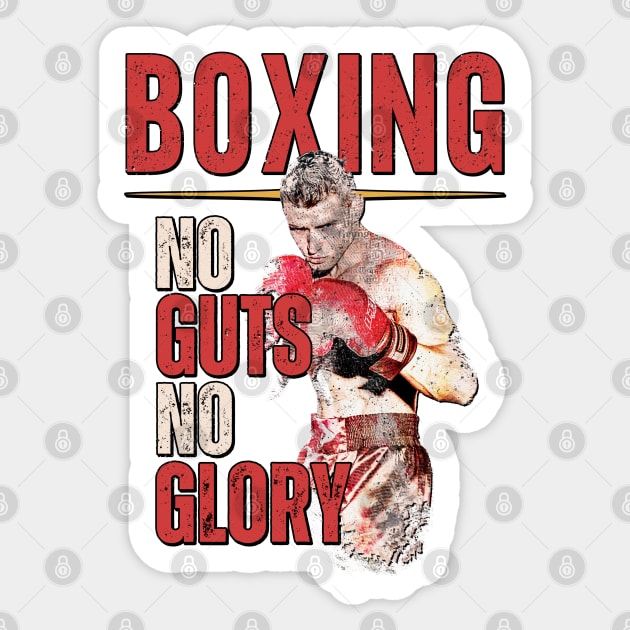 Boxing: No Guts No Glory Sticker by SusceptibleDesigns